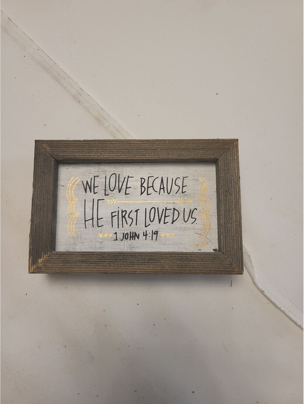 Collins Wooden Framed 6x4" Inspirational Sign with Bible Verse